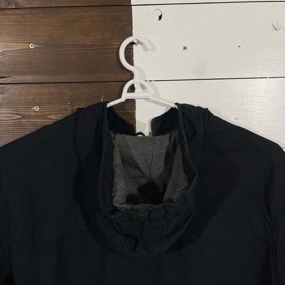 Boulder Creek Trading‎ Company Black Canvas Hooded Jacket - Picture 5 of 8